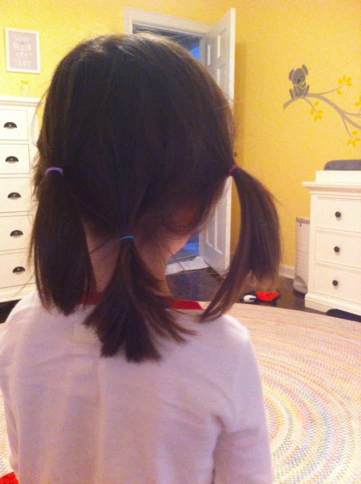 It's all about the pony tails!